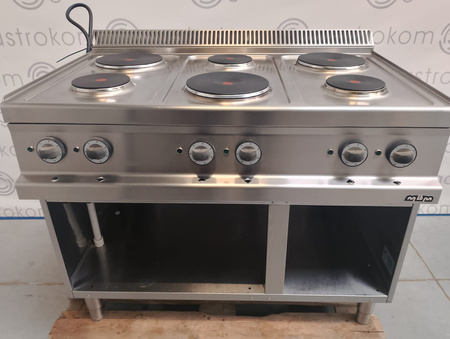 Kuchnia elektryczna 6 palnikowa na podstawie MBM E6A77