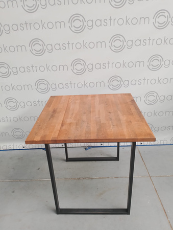 Stół z blatem drewnianym klejonym 80x80x77