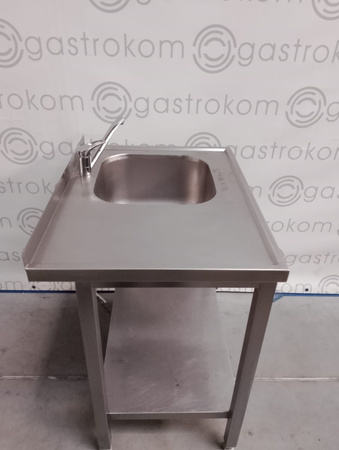 Stół ze zlewem-P i półką 80x60x85