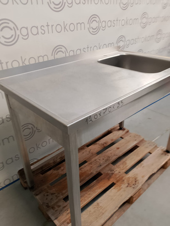 Stół ze zlewem 120x70x85