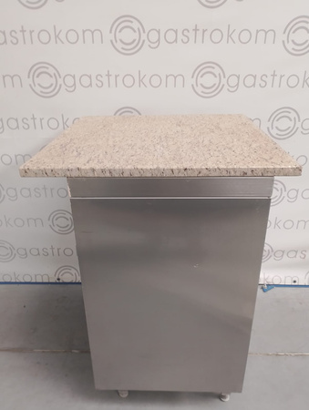 Stół roboczy drzwi skrzydłowe z blatem granitowym 77x57x104