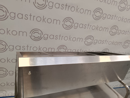 Ekspozytor na 5 pojemników GN 1/4 stal nierdzewna