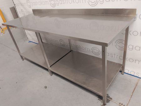 Stół z półką 200x68x85