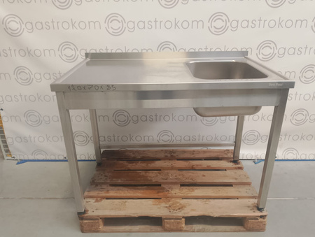 Stół ze zlewem 120x70x85