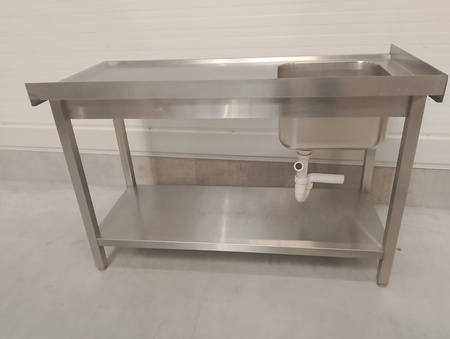 Stół ze zlewem L Rant T+L 130x60