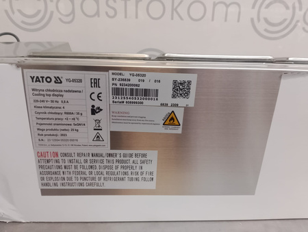 Nadstawka chłodnicza 5xGN 1/4 YG-05320
