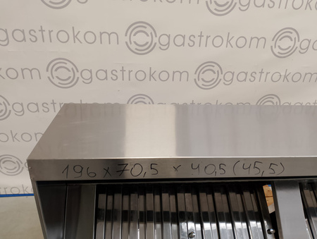 OKAP GASTRONOMICZNY 196x70 PRZYŚCIENNY SKRZYNIOWY