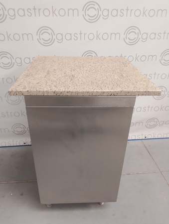 Stół roboczy drzwi skrzydłowe z blatem granitowym 77x57x104