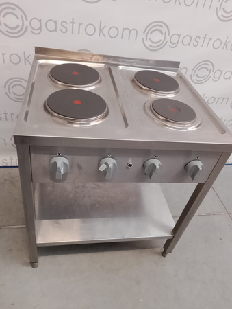 KUCHNIA ELEKTRYCZNA Z PÓŁKĄ 4-PŁYTOWA