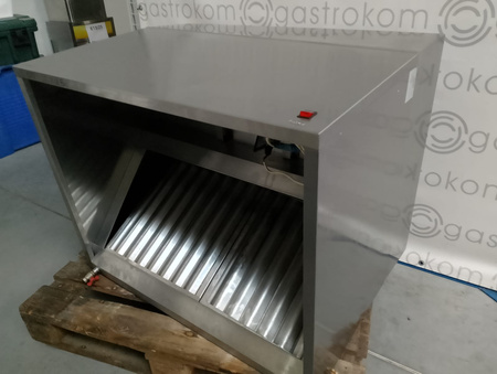 Okap gastronomiczny 100x80 przyścienny skrzyniowy