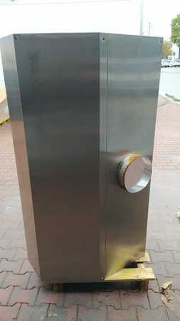 Okap przyścienny trapezowy 160x80x50 bez łapaczy