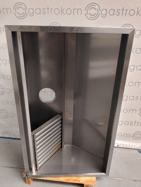 Okap przyścienny trapezowy 150x90