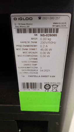 Witryna neutralna Igloo Pastella Sweet 0.6