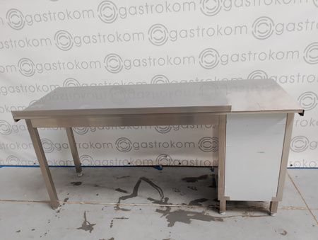 Stół przyścienny z szafką 170x60 
