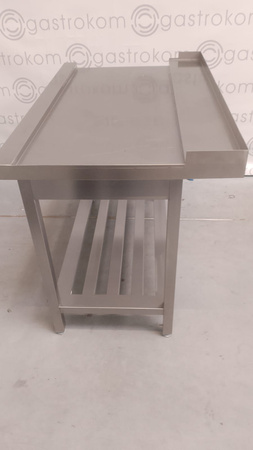 Stół wyładowczy prawy z półką gretingową 120x75x85