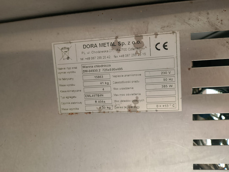 Wanna chłodnicza 2xGN DM-94930.2 z nadstawką DM-94580