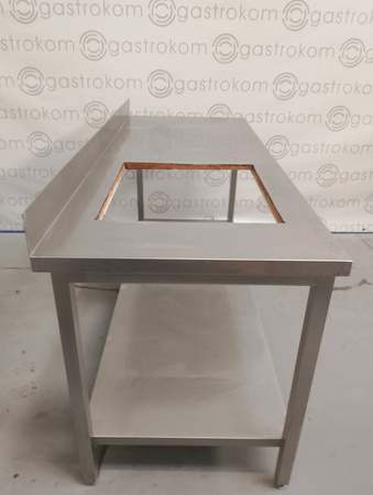 Stół z otworem na płytę grzewczą 182x70x85