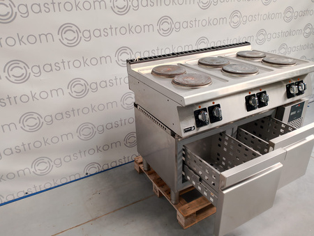 Kuchnia elektryczna nastawna 6x2,6 kW FAGOR C-E760 z podstawą chłodniczą
