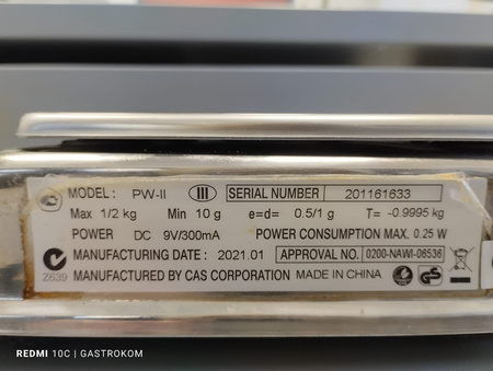 Waga prosta CAS PW-II 02