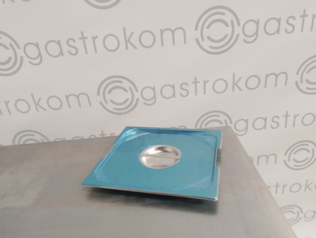 Pokrywa do pojemników GN 2/3 stal nierdzewna z wycięciem