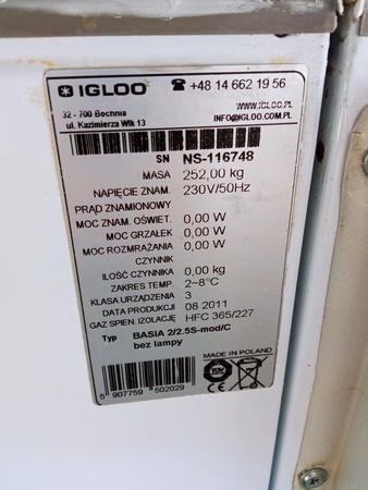 Lada chłodnicza Igloo Basia 2 1,4+2,5 